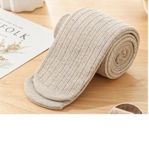 Girls' leggings autumn and winter fleece-lined thickened northern one-piece velvet baby outer wear warm super thick children's pantyhose